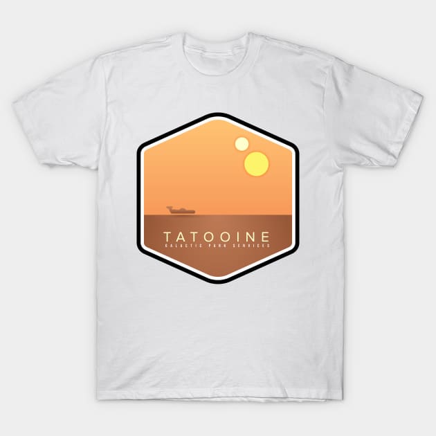 Tatooine Galactic Park Services T-Shirt by LeesaMay